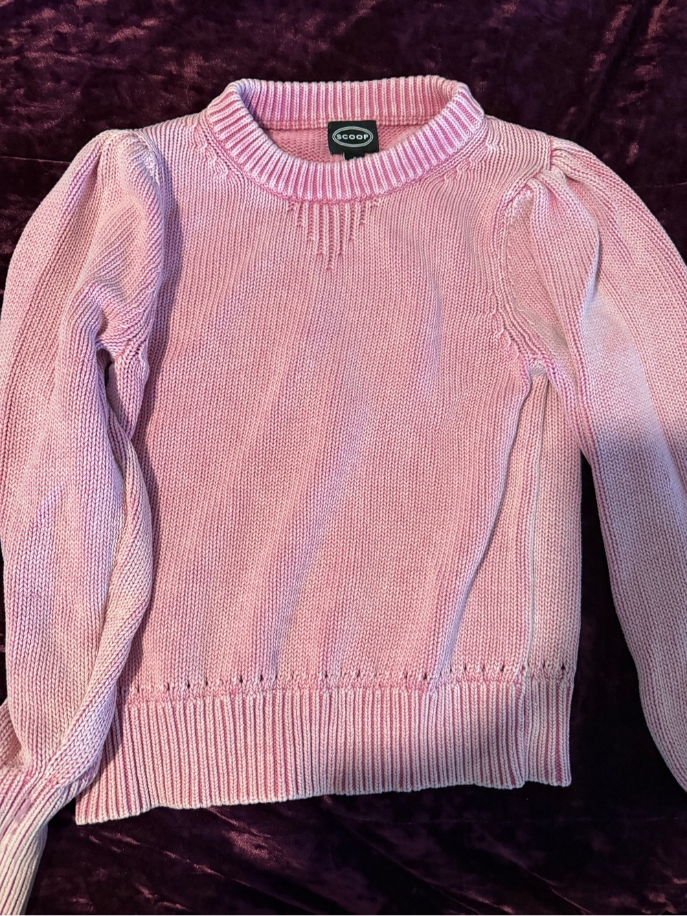 Women puff sleeves sweater